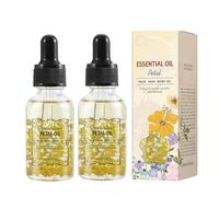 2 x Organic Hair Oil, Natural Body Massage Oil, Nourishes and Regenerates Skin Vitality, Smooths Frizzy Hair and Gives It Shine Essence for Women, 30 ml (One Size, Osmanthus Flowers)