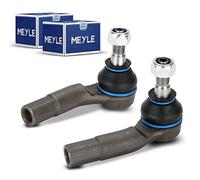 2 x Original MEYLE 1160208502 1160208503 Tie Rod End Front Axle Compatible with Leon 1M1 19992006 B.o.r.a 1J2 19982013 Golf IV 1J1 199982099999998205 G205 G. olf IV Variant 1J5 19992006 A3 8L1