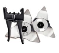 2 x Original Robomow RC/RS/TS/MS Knives, 2 x MRK6101A Replacement Blades, Stainless Steel Replacement Blades with Installation Tool