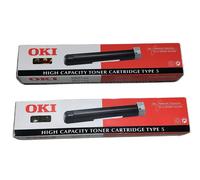 2 X Original Toner OKI OkiPage 10 10I 10EX 12 12N 12I 12EX / 40433203 Type 5