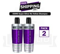 2 x OSMO Super Silver No Yellow Shampoo 1000ml - Anti Brass Blonde Grey Hair