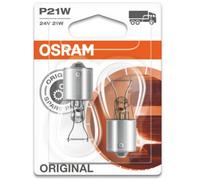 2 X Osram 241 24V P21W Brake Stop Tail Indicator Reverse Fog Truck Bulbs Ba15S