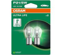 380 OSRAM Ultra Life 12V 21/5W P21/5W Bayonet Bulbs (Pair)