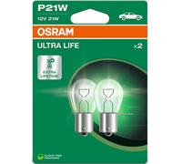 2 X Osram 382 Ultra Life 12V P21W Car Rear Fog Brake Tail Reversing Light Bulbs