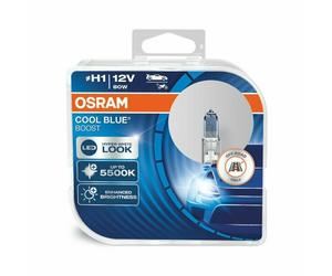 2 x Osram 62150CBB H1 12v 80w P14.5s Cool Blue Boost Automotive Offroad Bulbs