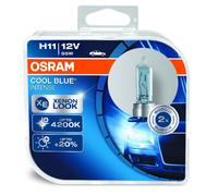 2 x OSRAM H11 55W 12V 4200K Intense Cool Blue Styling Headlight Bulbs UPGRADES