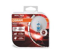2 X Osram H11 711 12V 55W +150% Night Breaker Laser (Next Generation) Car Bulbs