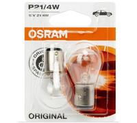 2 X Osram Original 12V 566 P21/4W Baz15D Stop Tail Brake Light Car Bayonet Bulbs