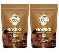 2 x Osso Findikli Osmanli Dibek Kahvesi 200 g Ottoman Hazelnut Flovered Coffee - Turkish Hazelnut Flavour Coffee (2)