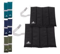 2 x Outdoor World Folding Sit Mats - Lightweight Waterproof Foam Seat Pad for Camping, Hiking, Festivals & Picnics - Compact Foldable Cushion for Outdoor, Stadiums & Garden Use (Black x 2)