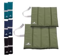 2 x Outdoor World X-Large Folding Sit Mats - Lightweight Waterproof Foam Seat Pad for Camping, Hiking, Festivals & Picnics - Compact Foldable Cushion for Outdoor, Stadiums & Garden (Olive X-Large x 2)