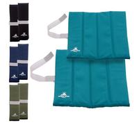 2 x Outdoor World X-Large Folding Sit Mats - Lightweight Waterproof Foam Seat Pad for Camping, Hiking, Festivals & Picnics - Compact Foldable Cushion for Outdoor, Stadiums & Garden (Teal X-Large x 2)