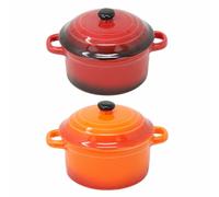 2 x Oven Dish Mini Porcelain Stoneware Oven Stew Casserole Baking Serving 300ml