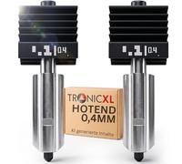 2 x P2S H2S H2D Hotend Suitable for Bambu Lab 0.4 mm Nozzle for 1.75 mm Filament such as PETG-HF PLA Basic ASA ABS Nylon 3D Printer Print Head Hot End