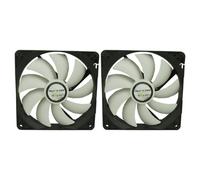 2 x Pack Gelid Solutions Silent 14 PWM 140mm Case Fans 1200 RPM, 74.5 CFM, 4-Pin