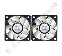 2 x Pack Gelid Solutions Silent 6 60mm Case Fans 3200 RPM, 16 CFM, 24 dBA