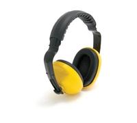 2 x Pairs Baratec Yellow Cushioned and Adjustable Headband Ear Defenders Ear Muffs - SNR 25 db