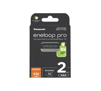 2 x Panasonic Eneloop PRO AAA 930mAh Rechargeable Batteries Ni-MH BK-4HCDE/2BE