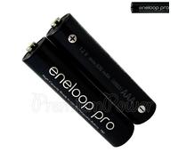 2 x Panasonic Eneloop PRO AAA batteries 930mAh Rechargeable HR03 High Ni-MH Accu