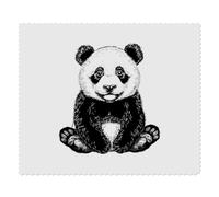 2 x 'Panda Bear Cub Sitting' Microfibre Lens/Glasses Cleaning Cloths (LC00026159)