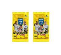 2 x Panini FIFA 365 2025/2026 Adrenalyn XL Booster with 6 Cards Each | Football Trading Cards Road to FIFA World Cup 2026 + HeartGlobal Shipping Protection