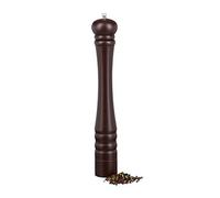 2 x Pepper Mills Wooden Ceramic Grinder Large Classic Design Spice Mill H x W x D 40 x 6 x 6 cm Chocolate Brown
