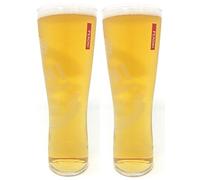 2 x Peroni Nastro Azzurro Pint Glass Toughened and Nucleated (2 Glasses)