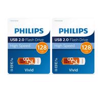 PHILIPS 128 GB USB 2.0 Vivid Pen Flash Drive Memory Stick - High Speed