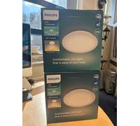 2 x Philips Miore CL200 White LED Ceiling Light Interlaced Optics 2700k