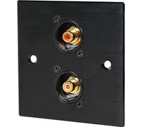 2 x Phono Socket Wall Plate