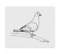 2 x 'Pigeon on a Branch' Microfibre Lens/Glasses Cleaning Cloths (LC00028206)