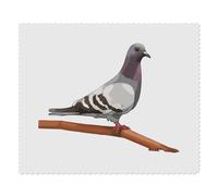 2 x 'Pigeon on a Branch' Microfibre Lens/Glasses Cleaning Cloths (LC00028207)