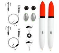 2 x Pike Dead Bait Float KIT Rig Fishing Kit Including DEADBAIT Traces Hooks Floats - UK POST