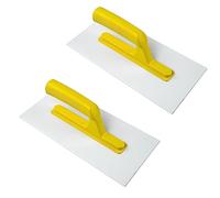 2 x Plastic ABS 11" Rendering Texturing Top Coat Trowel 270 x 130mm (0327G3)