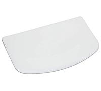2 x Plastic Dough Cutter and Scraper, 9 x 13.5 cm (3.5" x 5.5") - White