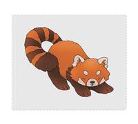 2 x 'Playful Red Panda' Microfibre Lens/Glasses Cleaning Cloths (LC00031179)
