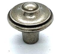 2 x Pointed Antiqued Pewter Effect 30mm Cupboard Cabinet Knobs by Swish.