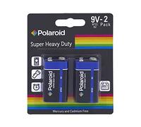 2 x Polaroid PP3/6F22, 9v Heavy Duty Mercury Free Batteries