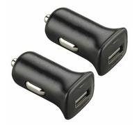 2 x POLY Voyager 5200 / Legend / M165 USB Car Lighter Charger in BLACK 5V 1000mA