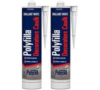 2 x Polyfilla Decorators Caulk - White 380ml Trade Cartridge