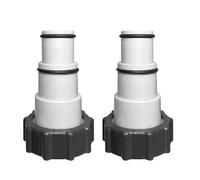 2 x pool hose adapter, adapter for pool, hose adapter with internal thread for screwing, for diameter 32 and 38 mm pool hose