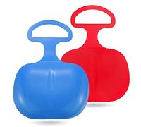 2 x Porrutscher Bob Sledge in Blue & Red for Children for Porutsching & Sledging Popo Slider Butt Slider