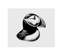 2 x 'Portrait Of A Puffin Bird' Microfibre Lens/Glasses Cleaning Cloths (LC00027784)