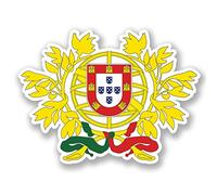 2 x Portugal Lisbon Sticker Bike Laptop Decal Flag Travel Luggage Tag Gift #4374 (10cm Wide x 7.3cm Tall)