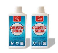 2 x Powerful Drain Cleaner & Unblocker l 2 x 1KG Caustic Soda | Fast-Acting, Heavy-Duty Sink & Drain Cleaner | Strong & Effective | The Original & Best l Pack of 2 (Packaging Varies)