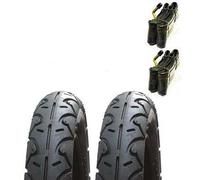 2 x Pram Tyres & 2 x Tubes 12 1/2 X 2 1/4 Slick Bebecar Klever Babyjogger Adbor