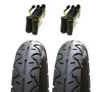 2 x Pram Tyres & 2X Tubes 12 1/2 X 2 1/4, Compatible with O'Baby, Zezu X1 and Tandem