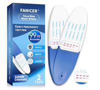2 x Pregnancy Test, Rapid Detection, Individually Packaged Pregnancy Cycle Tests, Fast & Easy Home Pregnancy Tests, Early Detection Pregnancy Tests, Clear Results, Blue