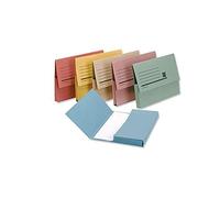 2 x Premier Document Wallet Half Flap 285gsm Capacity 32mm A4 Assorted (Pack of 50)\