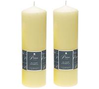 2 x Prices Ivory Altar Candle 250mm X 80mm 125 Hours Burn Time